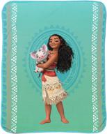 🌊 disney moana 'the wave' plush throw - 46" x 60": a cozy and colorful addition to your collection logo