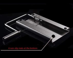 img 1 attached to Versatile Stainless Steel Cheese Slicer and Butter Cutting Board - Convenient Cheese Cutting Table