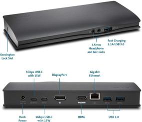 img 1 attached to 🔌 Kensington SD4500 USB-C Docking Station: Perfect for MacBook Retina 12”, Dell XPS 13”/15”, and Precision 5510