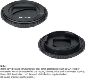 img 2 attached to 📷 Premium JJC Lens Cap Cover Protector for Olympus TG-6 TG-5 - Easy Rotate to Open/Close, Durable ABS Construction (Black)