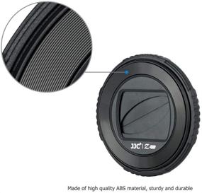 img 3 attached to 📷 Premium JJC Lens Cap Cover Protector for Olympus TG-6 TG-5 - Easy Rotate to Open/Close, Durable ABS Construction (Black)