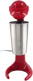 img 3 attached to Stainless Steel Electric Milkshake Machine in Vibrant Red - Ideal for Making Milkshakes