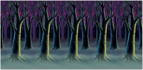 img 2 attached to 🌲 Улучшенный SEO: Декоративная фоновая картина с деревьями "Beistle Spooky Forest" - 4 фута x 30 футов