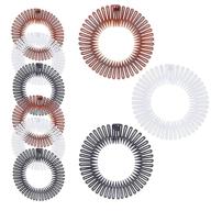 women's hair accessories: 12 pack of 90s zig zag circle headbands with teeth in 3 colors logo