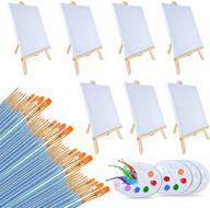 painting brushes palettes supplies display logo