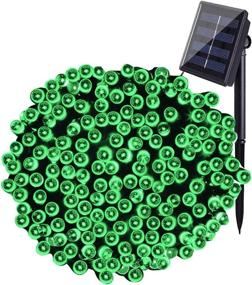 img 4 attached to MAOKOT Solar Christmas Lights: 72FT 200 LED String Lights for Outdoor Xmas Decor - Waterproof & Energy-efficient!