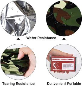 img 2 attached to 🏃 Waterproof Survival Blankets for Marathons