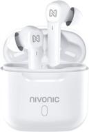 nivonic wireless earbuds headphones with mic: bluetooth earphones for running, sports & outdoors - 2 hours play time, 49ft range logo