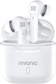 img 4 attached to NIVONIC Wireless Earbuds Headphones with Mic: Bluetooth Earphones for Running, Sports & Outdoors - 2 Hours Play Time, 49ft Range