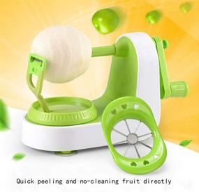 img 3 attached to 🍎 Apple Peeler Slicer, Multipurpose Fruit Peeler, Vegetable and Fruit Peeler with Fast Manual Setting and 8 Blade Slicer - Ideal for Apples, Pears, Potatoes, and More!