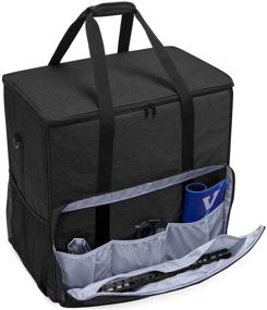 img 2 attached to 🖥️ CURMIO Black Desktop Computer Tower and Monitor Carrying Case - Travel Tote Bag for PC Chassis, Monitor, Keyboard, Cable, Mouse & More (Bag Only)