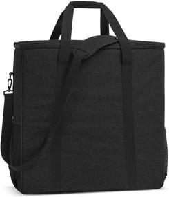 img 1 attached to 🖥️ CURMIO Black Desktop Computer Tower and Monitor Carrying Case - Travel Tote Bag for PC Chassis, Monitor, Keyboard, Cable, Mouse & More (Bag Only)