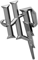 🚗 enhance your car with fan emblems harry potter 3d car badge - hp symbol in sleek black chrome logo