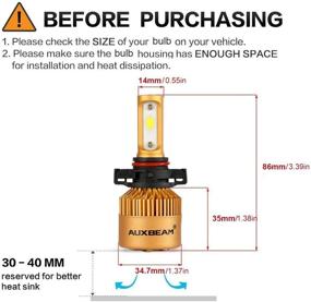 img 3 attached to Auxbeam Bulbs Conversion 8000LM Chips