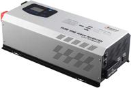 💡 high-capacity 5000w peak 15000w pure sine wave power inverter for off-grid solar systems - 24v dc to 120/240v ac split phase, with battery ac charger logo