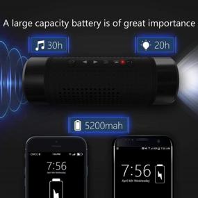 img 1 attached to 🔊 Jakcom OS2 Outdoor Bluetooth Speaker with Bike Mount and LED Light, Portable Subwoofer Bass Speakers with 5200mAh Power Bank