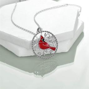 img 3 attached to 🐦 S925 Sterling Silver Bird Pendant Necklace with Floral Design - Perfect Gift for Women: Hummingbird/Cardinal