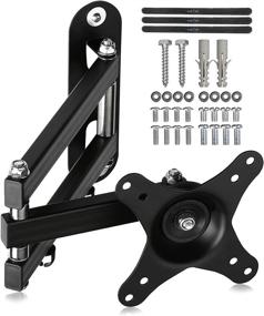 img 4 attached to 📺 Suptek 15-27 inch TV Wall Mount Swivel Tilt Rotation Full Motion Adjustable Articulating, VESA 75,100 - LCD LED Monitor Wall Mount (MA2720)