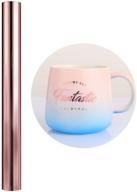 🌹 tinzonc 12inch x 5ft rose gold permanent adhesive vinyl roll for cricut: ideal for indoor and outdoor scrapbooking, decals, signs, stickers logo