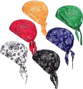 img 4 attached to Bicycle Helmet Cooling Wicking Paisley 6 Outdoor Recreation and Outdoor Clothing