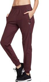 img 4 attached to 🏃 Baleaf Women's Joggers Pants: Athletic, Quick-Dry, with Zipper Pockets for Running, Jogging, and Hiking