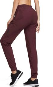 img 3 attached to 🏃 Baleaf Women's Joggers Pants: Athletic, Quick-Dry, with Zipper Pockets for Running, Jogging, and Hiking