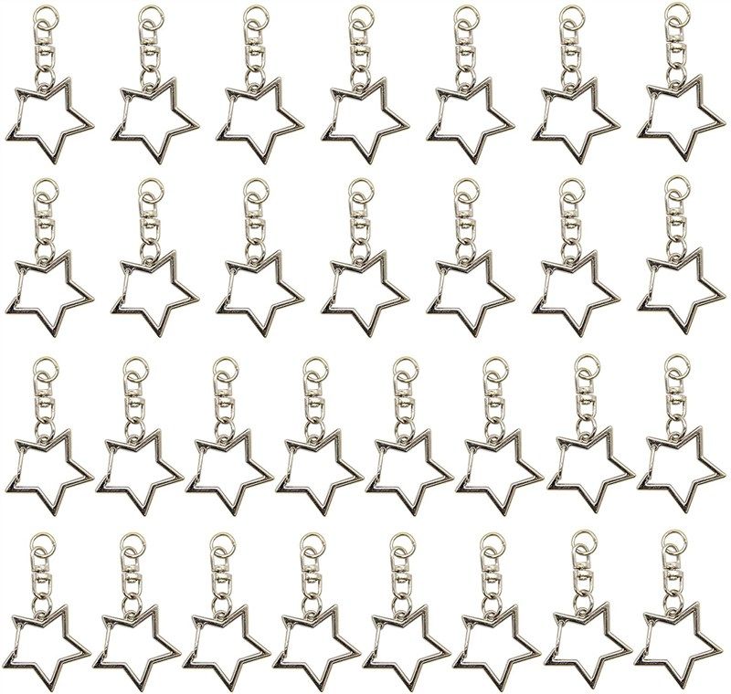auear keychain pentagram hanging accessories logo
