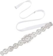 sparkle on your special day: ayliss wedding braided rhinestone hairband - perfect women's accessories logo