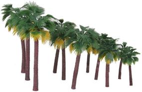 img 3 attached to 🌴 Vibrant WINOMO 12 PCS Model Trees: Realistic Rainforest Plastic Train Palm Tree Diorama Scenery - Perfect for Miniature Layouts 16 10 5cm