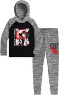 🐰 new legacy looney tunes boys pants sets, looney tunes hoodie and pants bundle set for boys - space jam 2 logo