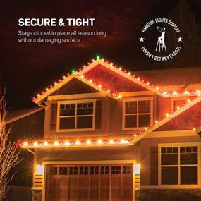 img 3 attached to 🎄 All-Purpose Holiday Light Clips [Set of 200] - Perfect for Outdoor Christmas Lights on Shingles & Gutters - Works with Various Light Types - No Tools Needed - USA Made