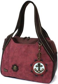 img 1 attached to 👜 Chala Bowling Bag Triceratops Burgundy: Fashionable Women's Handbags & Wallets for a Unique Style