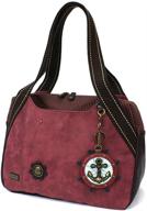 👜 chala bowling bag triceratops burgundy: fashionable women's handbags & wallets for a unique style logo