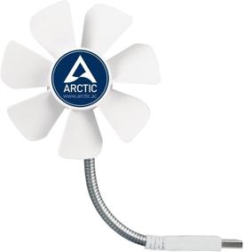 img 3 attached to 🌀 ARCTIC Breeze Mobile - Mini USB Desktop Fan with Flexible Neck, Portable Desk Fan for Home & Office, Silent USB Fan, Fan Speed: 1700 RPM - White