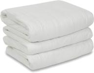 sunbeam heated mattress pad - polyester, 10 heat settings - white twin size - msu1gts-n000-11a00 logo