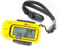 📏 ozeri 4x3razor pocket 3d pedometer and activity tracker with bosch tri-axis technology - german engineered, vibrant yellow logo