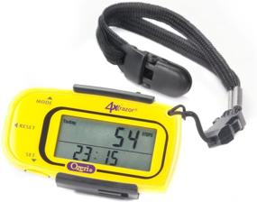 img 4 attached to 📏 Ozeri 4x3razor Pocket 3D Pedometer and Activity Tracker with Bosch Tri-Axis Technology - German Engineered, Vibrant Yellow