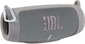 img 3 attached to Co2CREA Silicone Travel Case Replacement For JBL Charge 5 Waterproof Bluetooth Speaker (Grey Case)