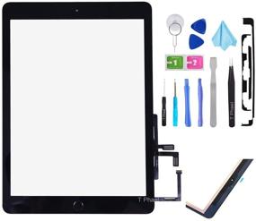 img 4 attached to 🔧 High-Quality T Phael Black Digitizer Repair Kit for 2017 iPad 9.7: Touch Screen Digitizer Replacement with Home Button, Tools Kit, and PreInstalled Adhesive