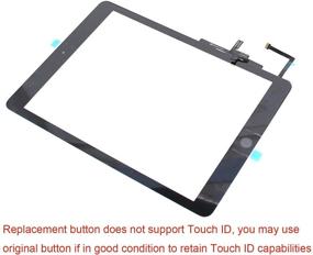 img 3 attached to 🔧 High-Quality T Phael Black Digitizer Repair Kit for 2017 iPad 9.7: Touch Screen Digitizer Replacement with Home Button, Tools Kit, and PreInstalled Adhesive
