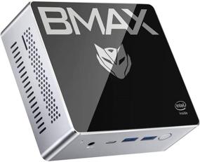 img 4 attached to 🖥️ BMAX Intel N4120 Mini PC - Windows 10, 8GB LPDDR4/128GB SSD, Dual-Speaker, 4K 60Hz Triple-Display, Gigabit Ethernet, Dual-Band Wi-Fi, Bluetooth 5.0, HDMI 2.0