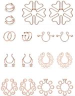 scerring stainless non piercing nipplerings piercing women's jewelry logo
