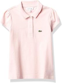 img 3 attached to 👕 Lacoste Girls' Short Sleeve Pique Iconic Tops: Clothing for Tees & Blouses