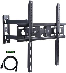 img 4 attached to 📺 Versatile Wall Mount TV Bracket: Swivel, Tilt, Dual Articulating Arm | Fits 23-55 Inch LED/LCD/OLED Flat Screen TVs | Max Vesa 400x400mm