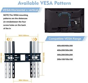 img 3 attached to 📺 Versatile Wall Mount TV Bracket: Swivel, Tilt, Dual Articulating Arm | Fits 23-55 Inch LED/LCD/OLED Flat Screen TVs | Max Vesa 400x400mm