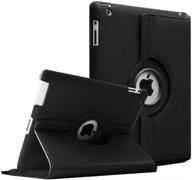 🔲 fintie rotating case for ipad 4th/3rd/2nd gen - 360 degree smart stand cover, black logo