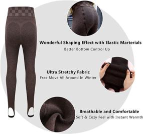 img 1 attached to 👧 Mardonskey Footless Thermal Leggings for Girls - Clothing and Leggings