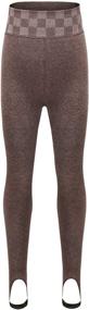 img 4 attached to 👧 Mardonskey Footless Thermal Leggings for Girls - Clothing and Leggings