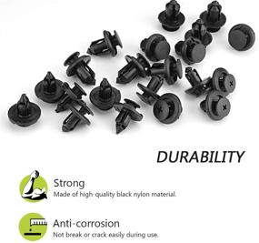 img 3 attached to Angooni Custom Push Retainer Clips for Subaru - OEM-Strength 120PCS Fastener Rivet Clips Kit | Nylon Bumper Automotive Clips with Remover Tool
