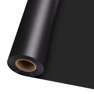 черный постоянный винил jandjpackaging - 12" x 65 ft: идеальный винил для знаков, скрапбукинга, cricut, silhouette и cameo cutters. логотип